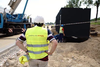 stacje transformatorowe dla hali magazynowo-logistycznej realizacja