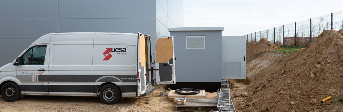 stacja transformatorowa dla hali produkcyjnej dalpo realizacja uesa