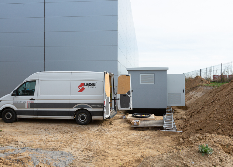 stacja transformatorowa dla hali produkcyjnej dalpo realizacja uesa